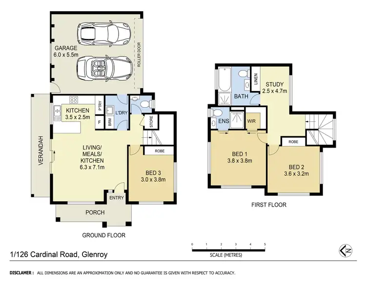 Floorplan of Homely unit listing, 1/126 Cardinal Road, Glenroy VIC 3046