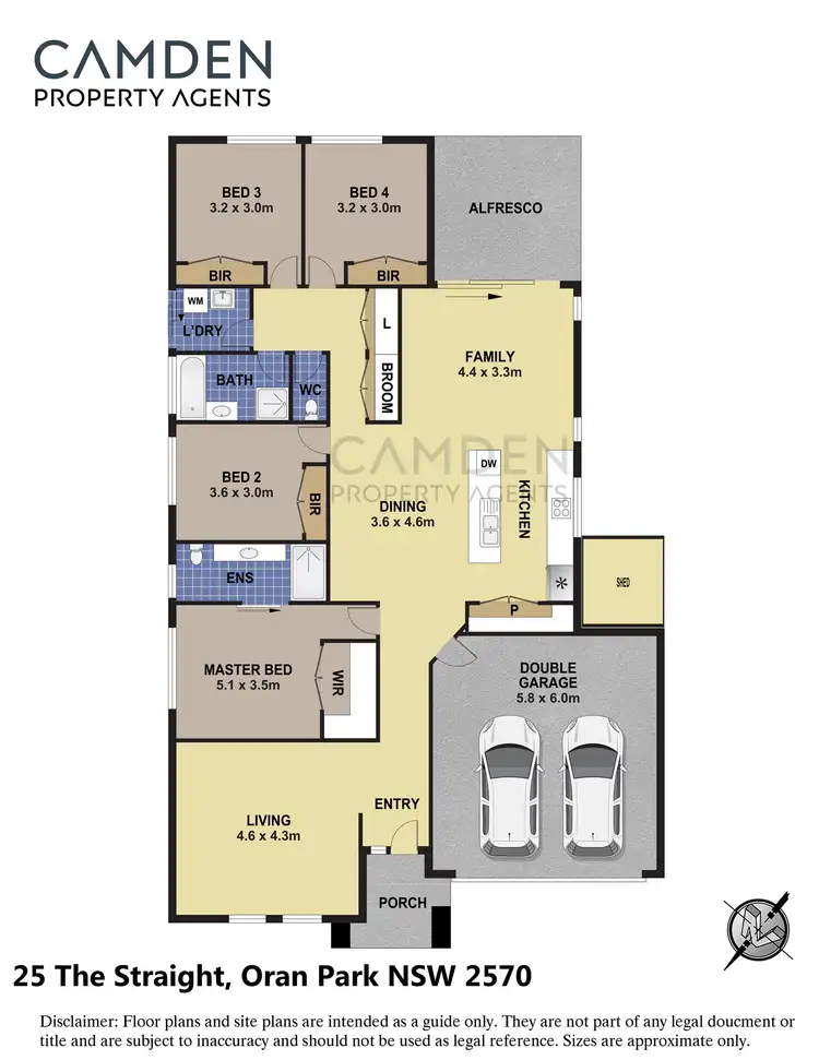 Floorplan of Homely house listing, 25 The Straight, Oran Park NSW 2570
