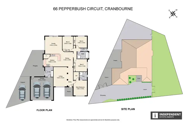 Floorplan of Homely house listing, 66 Pepperbush Circuit, Cranbourne VIC 3977