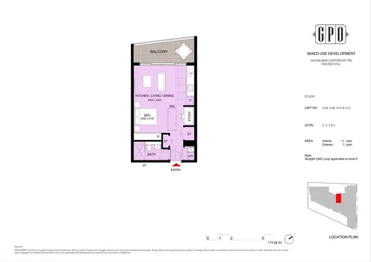Floorplan of Homely apartment listing, 308/429-449 New Canterbury Road, Dulwich Hill NSW 2203