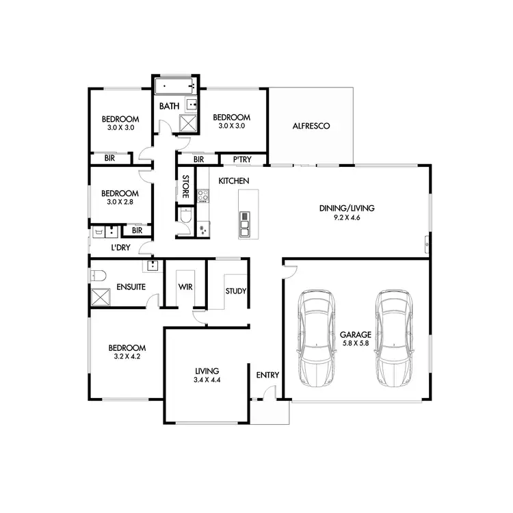 Floorplan of Homely house listing, 16 Maud Street, Stawell VIC 3380