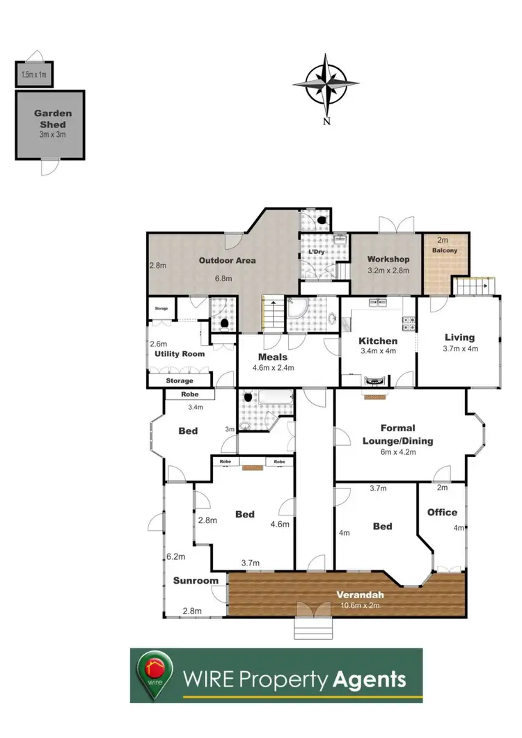 Floorplan of Homely house listing, 22 Gentle Street, North Toowoomba QLD 4350