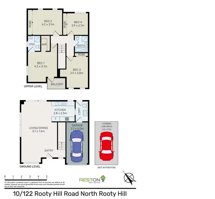 Floorplan of Homely townhouse listing, 10/122 Rooty Hill Road Nth, Rooty Hill NSW 2766
