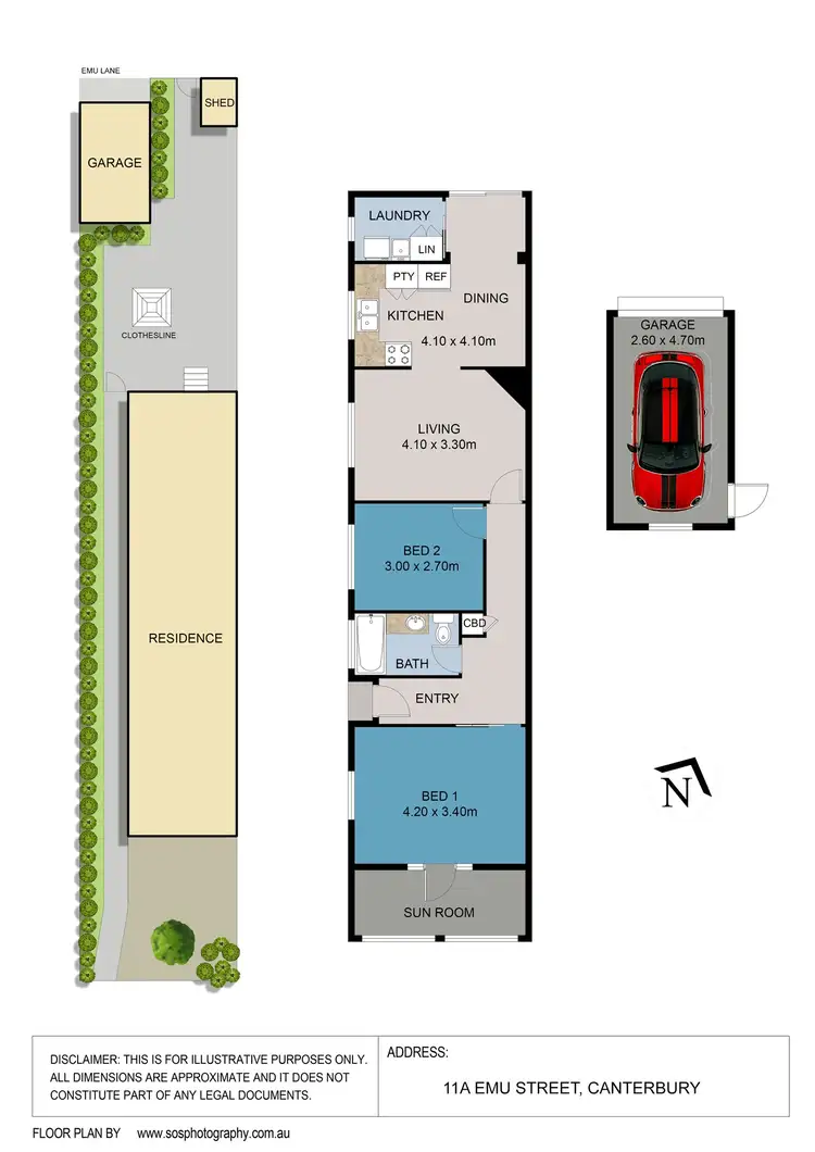 Floorplan of Homely house listing, 11a Emu Street, Canterbury NSW 2193