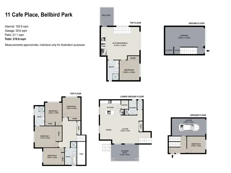 Floorplan of Homely house listing, 11 Cafe Place, Bellbird Park QLD 4300