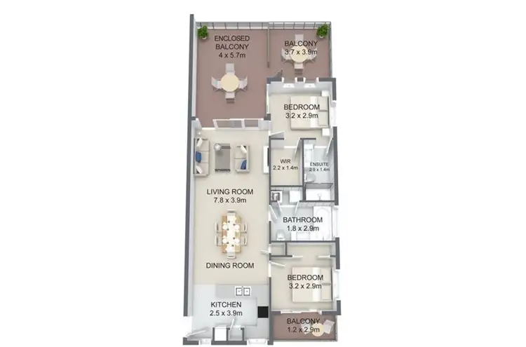 Floorplan of Homely apartment listing, 5/17 Duke Street, Nundah QLD 4012