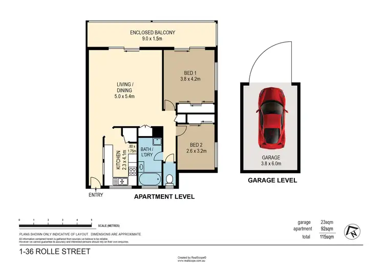 Floorplan of Homely unit listing, 1/36 Rolle Street, Holland Park West QLD 4121