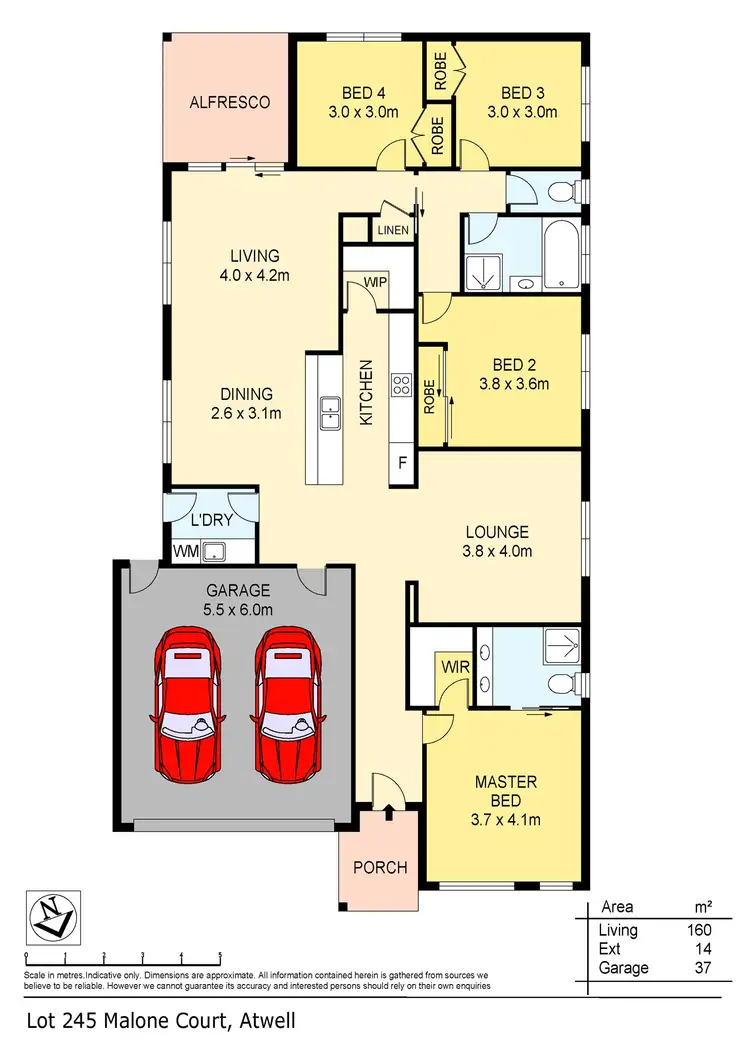 Floorplan of Homely house listing, 19 Malone Circuit, Deanside VIC 3336