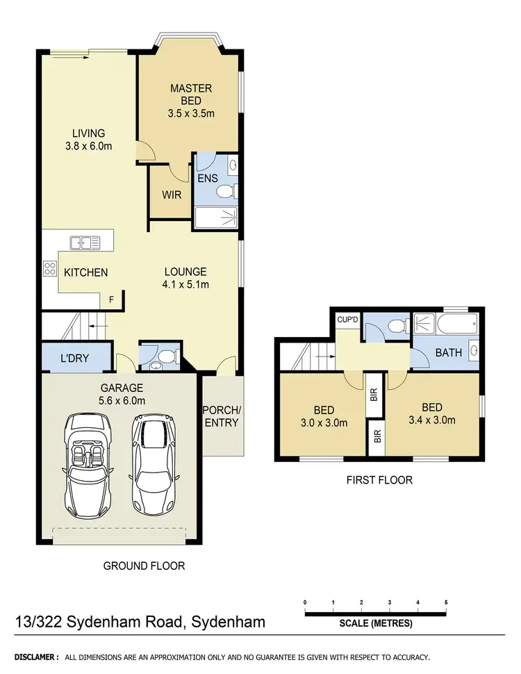 Floorplan of Homely townhouse listing, 13/322 Sydenham, Sydenham VIC 3037