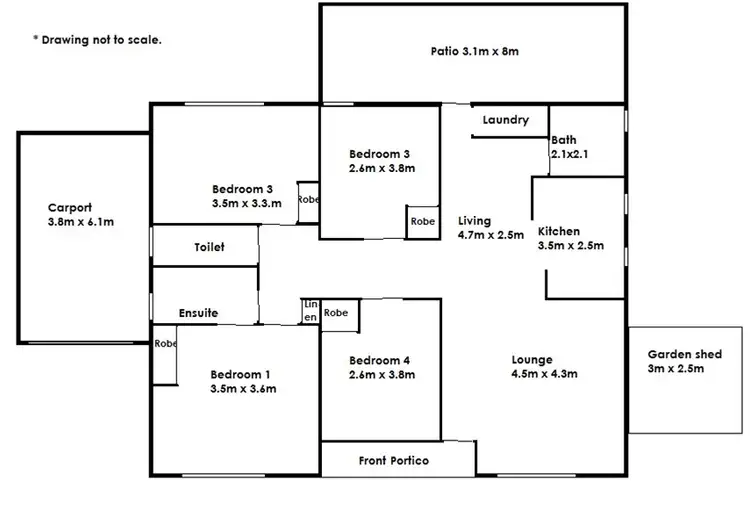 Floorplan of Homely house listing, 7 Spears Drive, Dubbo NSW 2830