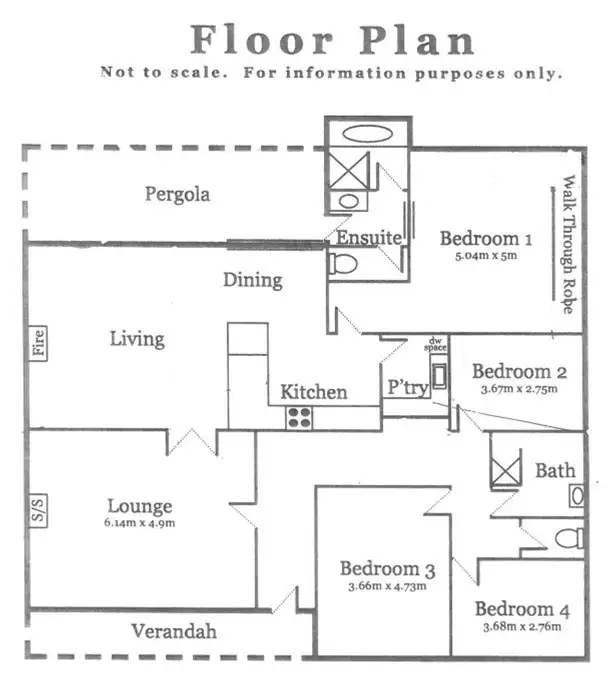 Floorplan of Homely house listing, 1 Moore Street, Naracoorte SA 5271