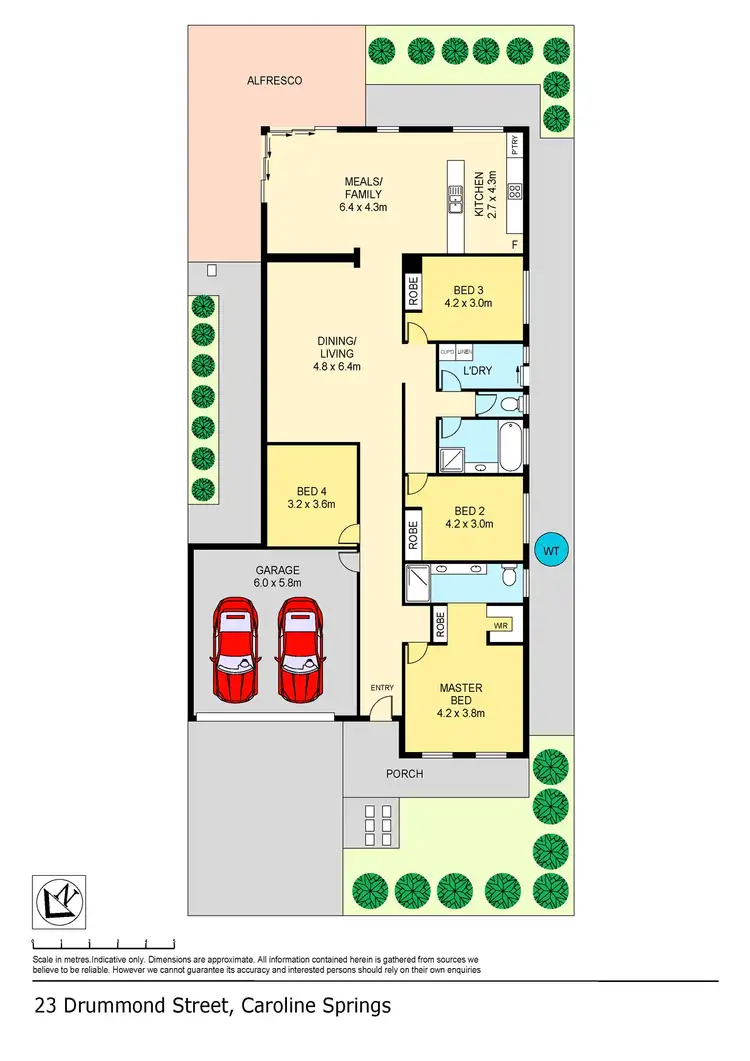 Floorplan of Homely house listing, 23 Drummond Street, Caroline Springs VIC 3023