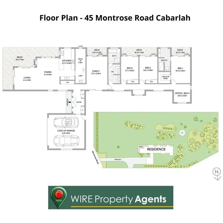 Floorplan of Homely house listing, 45 Montrose Road, Cabarlah QLD 4352