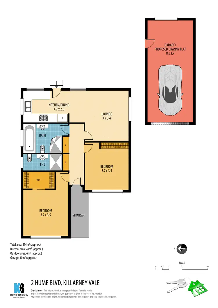 Floorplan of Homely house listing, 2 Hume Boulevard, Killarney Vale NSW 2261
