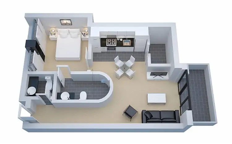Floorplan of Homely apartment listing, 2109/7 Riverside Quay, Southbank VIC 3006