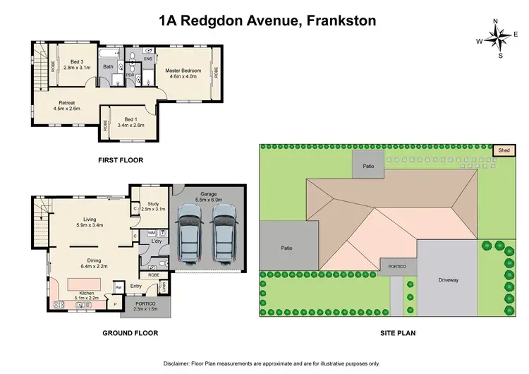Floorplan of Homely townhouse listing, 1A Redgdon Av, Frankston VIC 3199