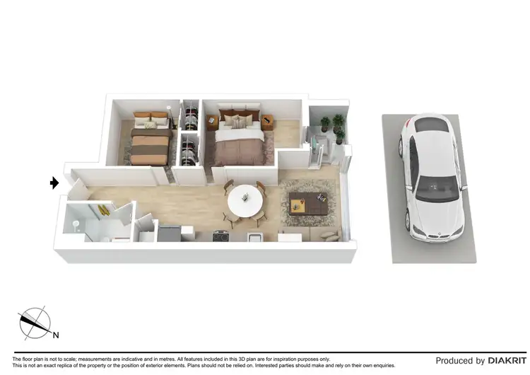 Floorplan of Homely apartment listing, 2603/285 La Trobe Street, Melbourne VIC 3000