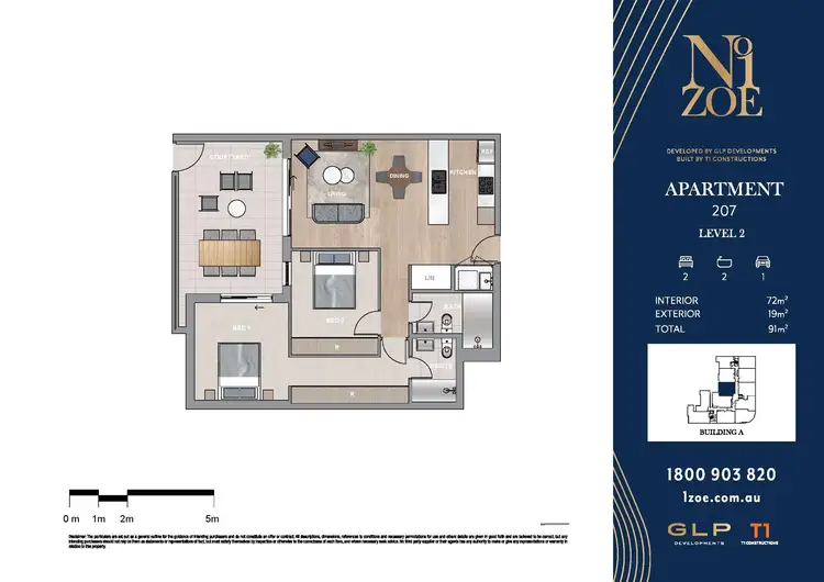 Floorplan of Homely apartment listing, 207A/1 Zoe Place, Mount Druitt NSW 2770