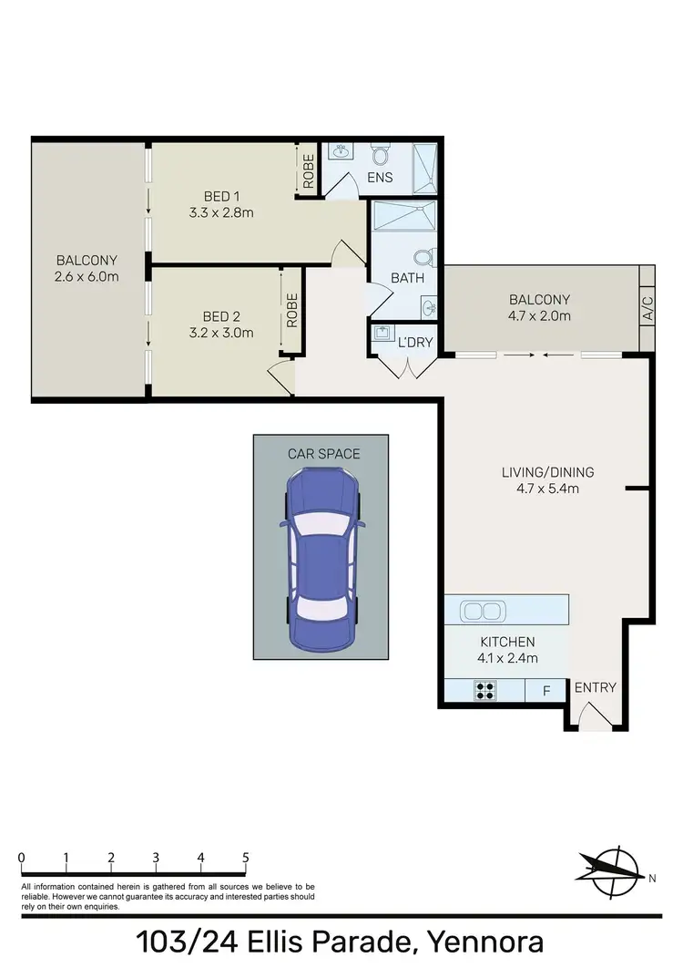 Floorplan of Homely apartment listing, 103/24 Ellis Parade, Yennora NSW 2161