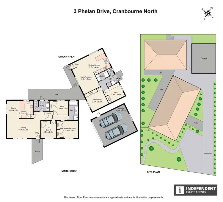 Floorplan of Homely house listing, 3 Phelan Drive, Cranbourne North VIC 3977