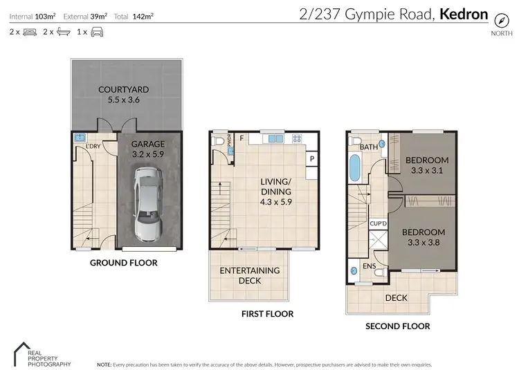 Floorplan of Homely townhouse listing, 2/237 Gympie Road, Kedron QLD 4031