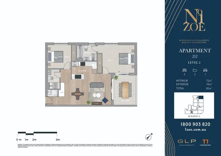 Floorplan of Homely apartment listing, 212A/1 Zoe Place, Mount Druitt NSW 2770