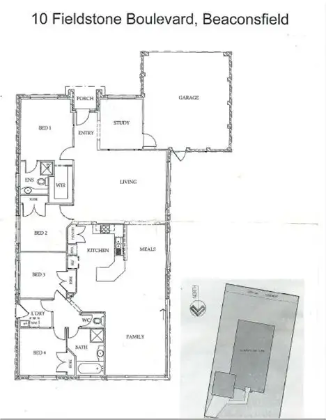 Floorplan of Homely house listing, 10 Fieldstone Boulevard, Beaconsfield VIC 3807