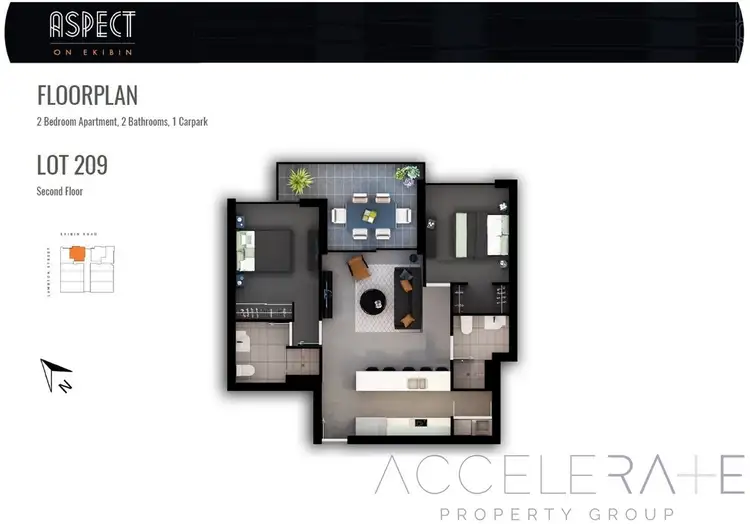 Floorplan of Homely unit listing, 209/27 Ekibin Road, Annerley QLD 4103