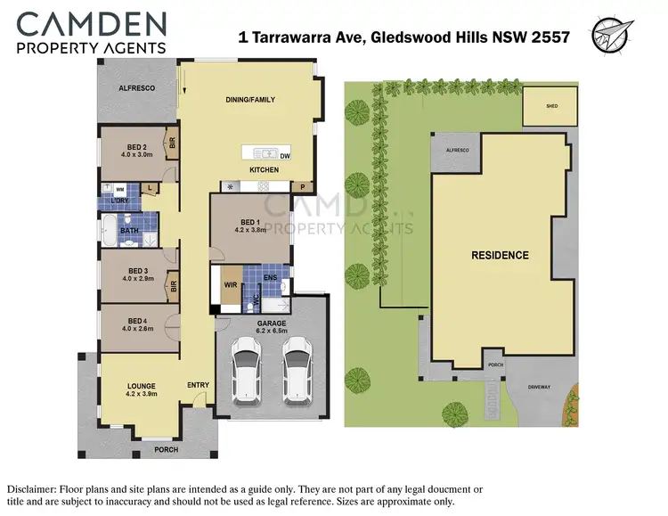 Floorplan of Homely house listing, 1 Tarrawarra Av, Gledswood Hills NSW 2557