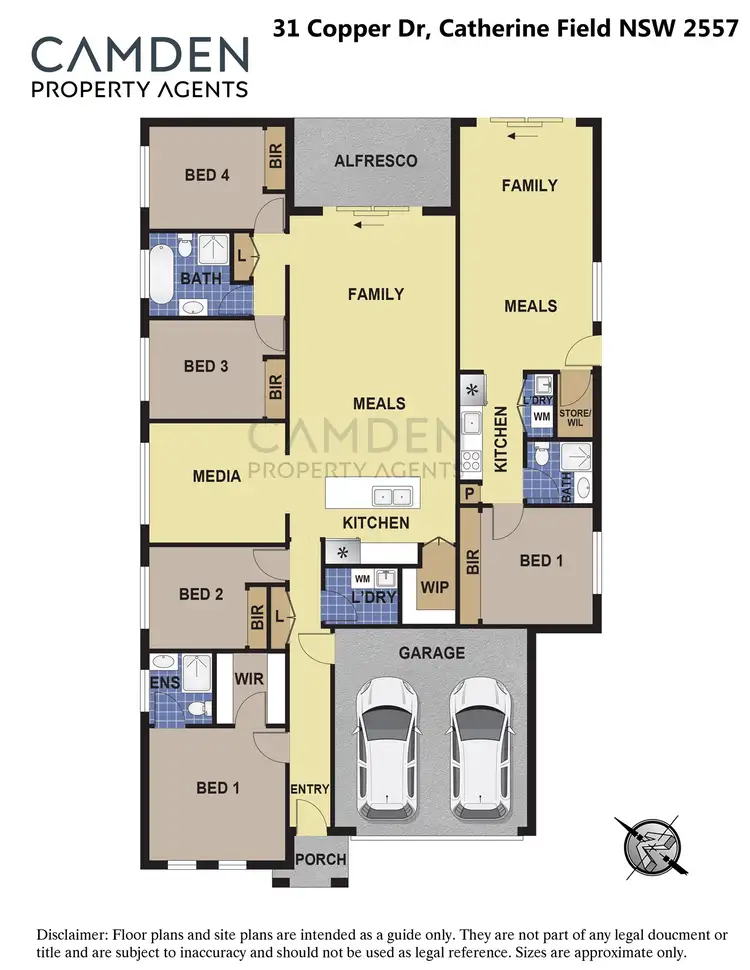 Floorplan of Homely house listing, 31a and 31b Copper Drive, Oran Park NSW 2570