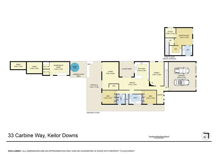 Floorplan of Homely house listing, 33 Carbine Way, Keilor Downs VIC 3038