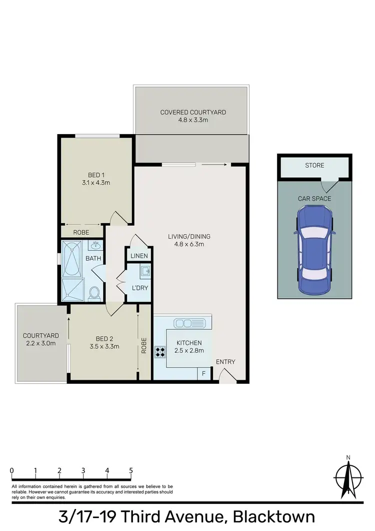 Floorplan of Homely apartment listing, 3/17-19 Third Avenue, Blacktown NSW 2148