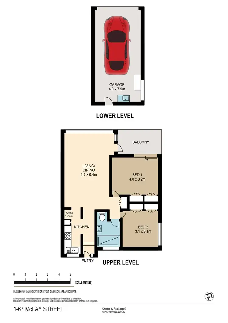 Floorplan of Homely unit listing, 1/67 McLay Street, Coorparoo QLD 4151