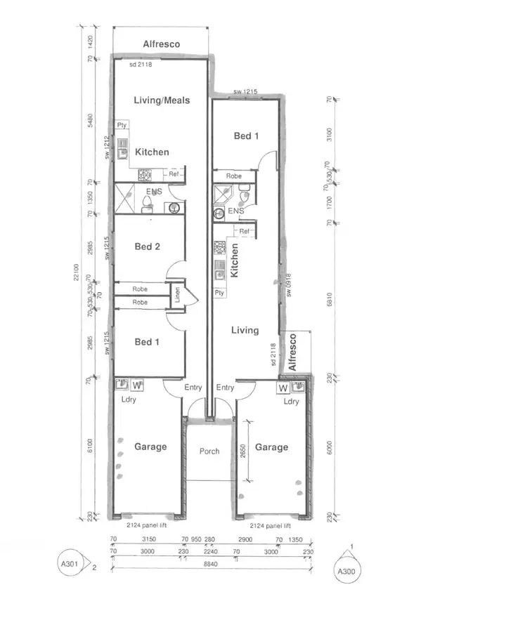 Floorplan of Homely house listing, 1 & 2/3 Maywood St, Loganlea QLD 4131