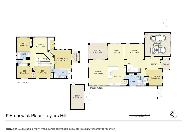 Floorplan of Homely house listing, 9 Brunswick Place, Taylors Hill VIC 3037
