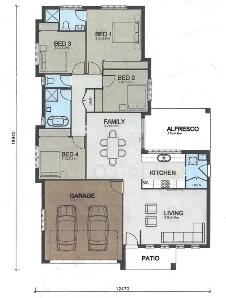Floorplan of Homely house listing, 44 Ridgeview Drive, Cliftleigh NSW 2321