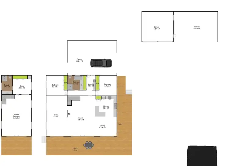 Floorplan of Homely rural property listing, 300 Old Callignee Road, Callignee VIC 3844