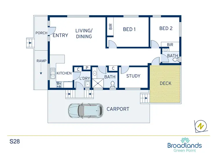 Floorplan of Homely retirement listing, S28/9 Milpera Road, Green Point NSW 2251