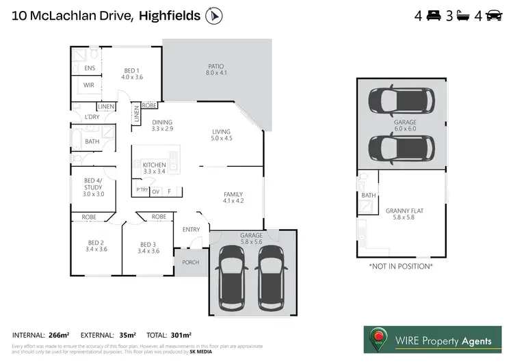Floorplan of Homely house listing, 10 McLachlan Drive, Highfields QLD 4352