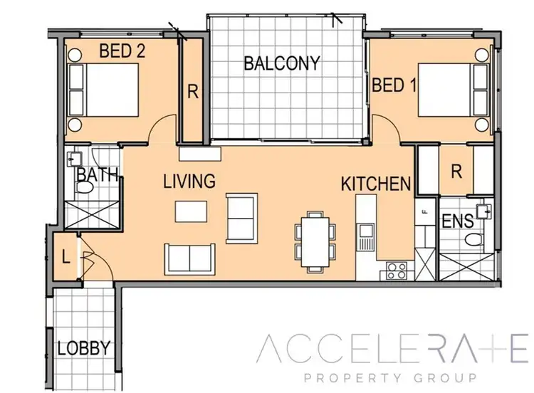 Floorplan of Homely unit listing, 6/47 Dickenson Street, Carina QLD 4152