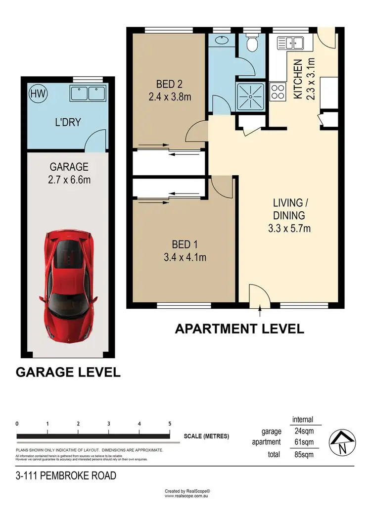 Floorplan of Homely unit listing, 3/111 Pembroke Road, Coorparoo QLD 4151