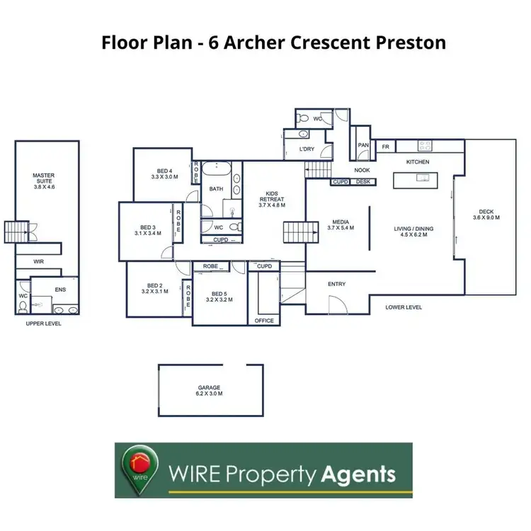 Floorplan of Homely house listing, 6 Archer Crescent, Preston QLD 4352