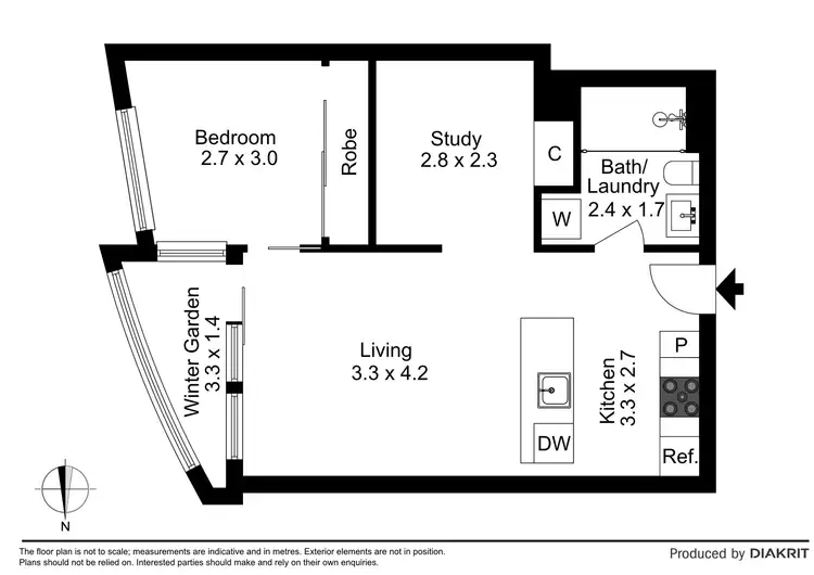 Floorplan of Homely apartment listing, 6614/160 Victoria Street, Carlton VIC 3053