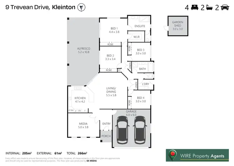 Floorplan of Homely house listing, 9 Trevean Drive, Kleinton QLD 4352