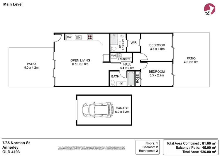 Floorplan of Homely unit listing, 7/35 Norman Street, Annerley QLD 4103