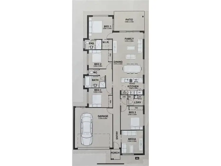 Floorplan of Homely house listing, 90 Brookside Circuit, Ormeau QLD 4208