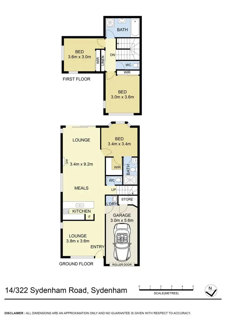 Floorplan of Homely townhouse listing, 14/322 Sydenham Road, Sydenham VIC 3037