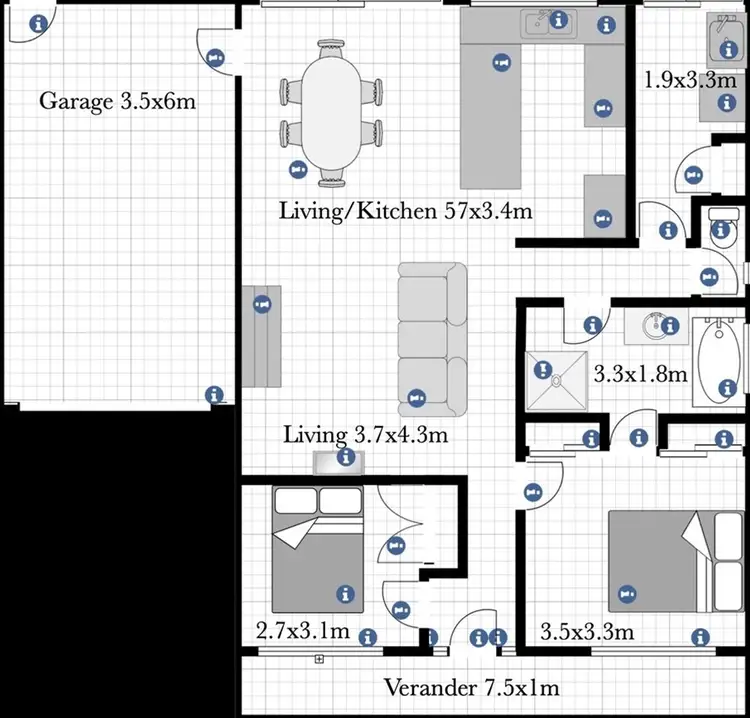 Floorplan of Homely unit listing, 5/335 Stony Point Road, Crib Point VIC 3919