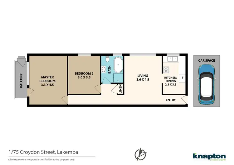 Floorplan of Homely unit listing, 1/75 Croydon Street, Lakemba NSW 2195