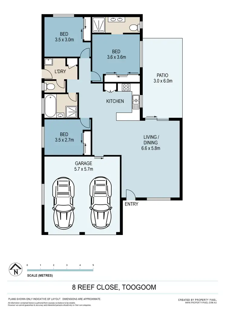 Floorplan of Homely house listing, 8 Reef Close, Toogoom QLD 4655